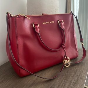Michael Kors Red Cross Body Bag
